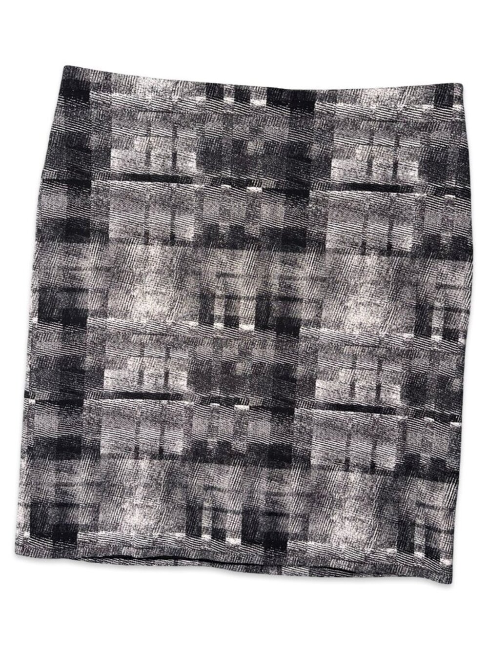 M.M.LaFleur Skirt Pencil Textured Tweed Black Gray Lined Size 14